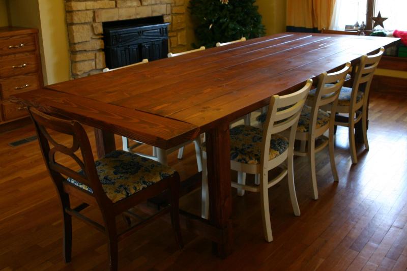 Rustic Dining Room Table Plans